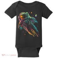 Astronaut Planets Spaceman Cosmonaut Space Cool Graphic Baby Bodysuit thumb 0