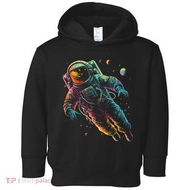 Astronaut Planets Spaceman Cosmonaut Space Cool Graphic Toddler Hoodie