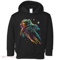 Astronaut Planets Spaceman Cosmonaut Space Cool Graphic Toddler Hoodie thumb 0