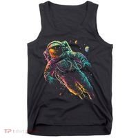 Astronaut Planets Spaceman Cosmonaut Space Cool Graphic Tank Top thumb 0