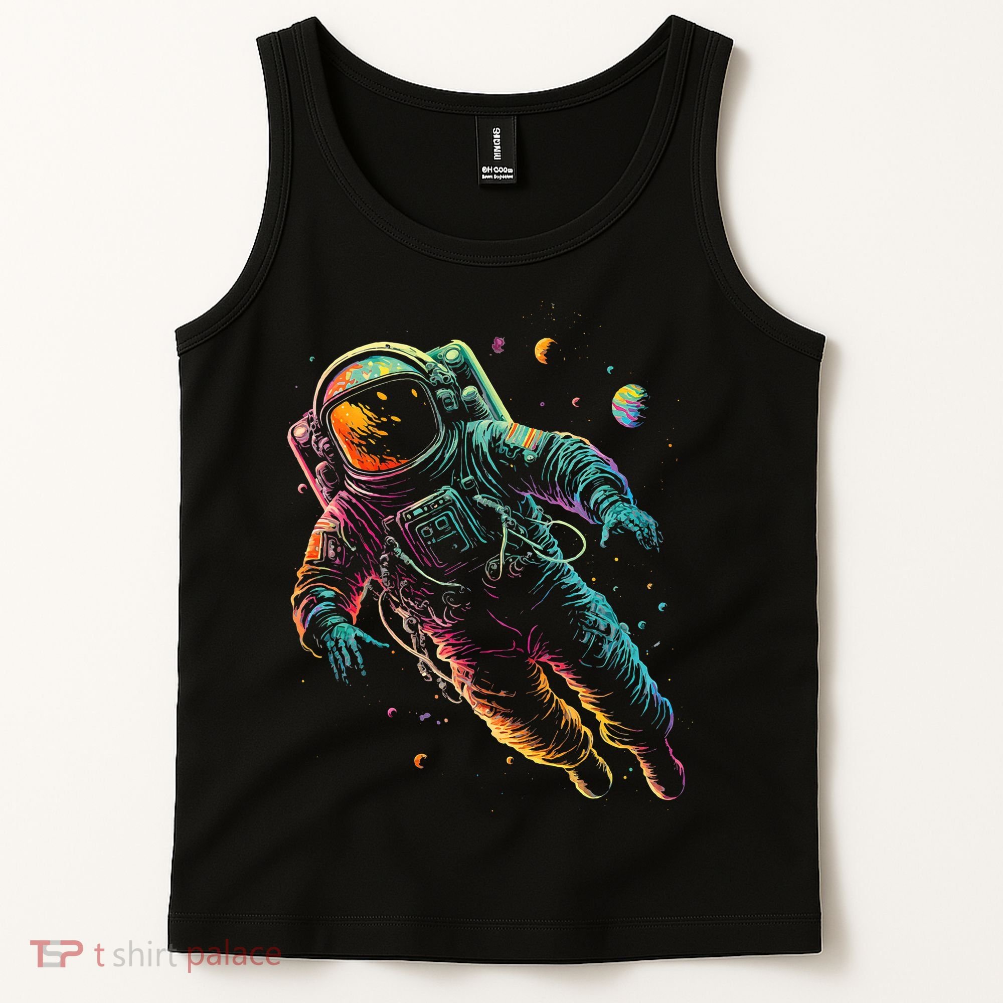 Astronaut Planets Spaceman Cosmonaut Space Cool Graphic Tank Top