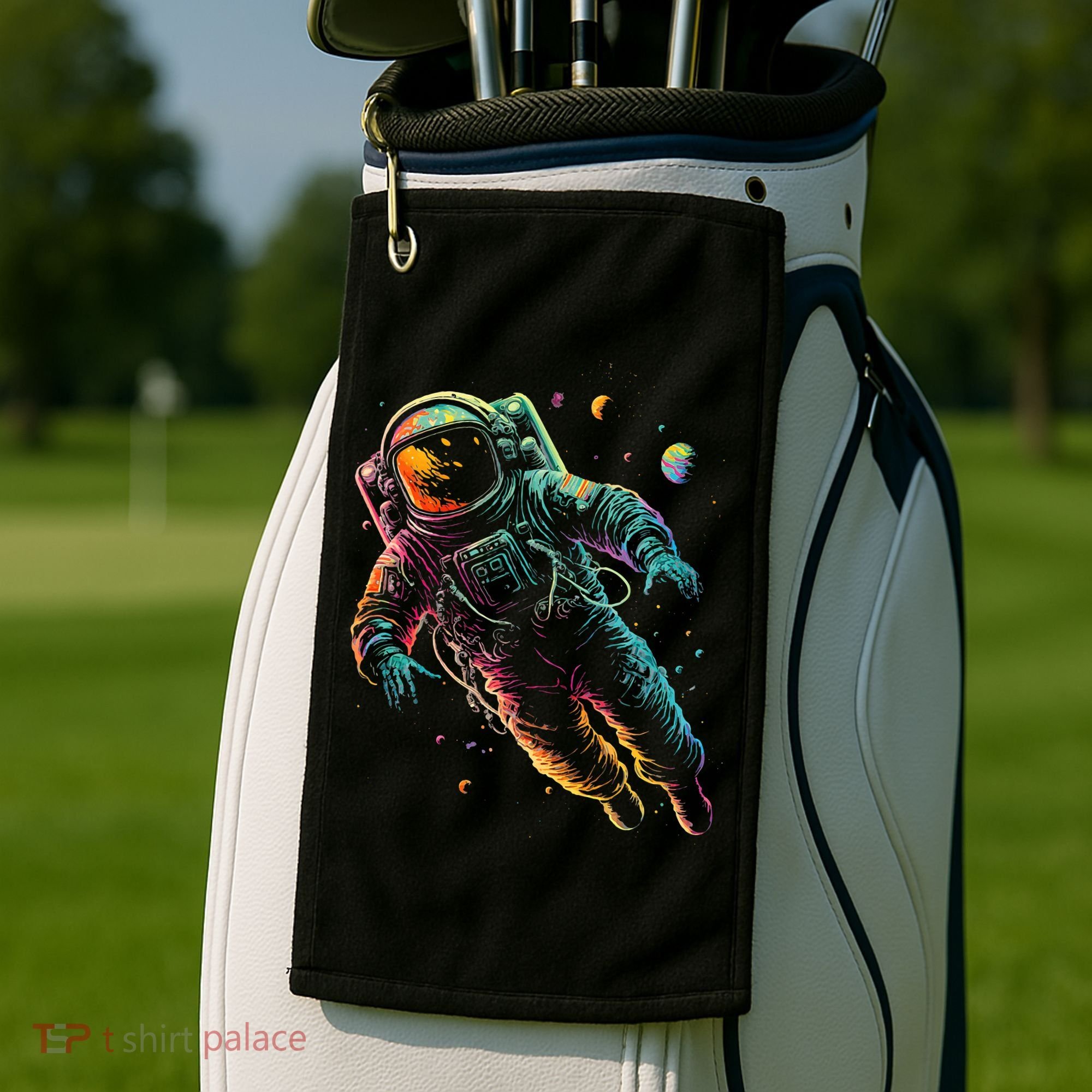 Astronaut Planets Spaceman Cosmonaut Space Cool Graphic Golf Towel