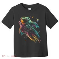Astronaut Planets Spaceman Cosmonaut Space Cool Graphic Toddler T-Shirt thumb 0
