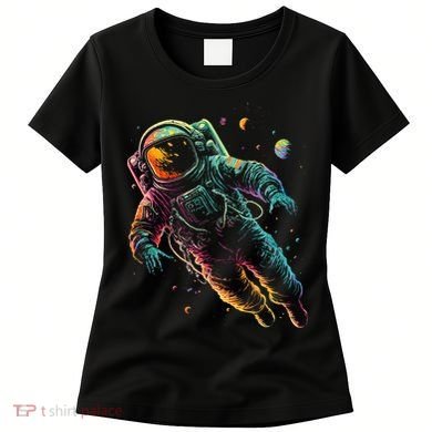 Astronaut Planets Spaceman Cosmonaut Space Cool Graphic Women's T-Shirt