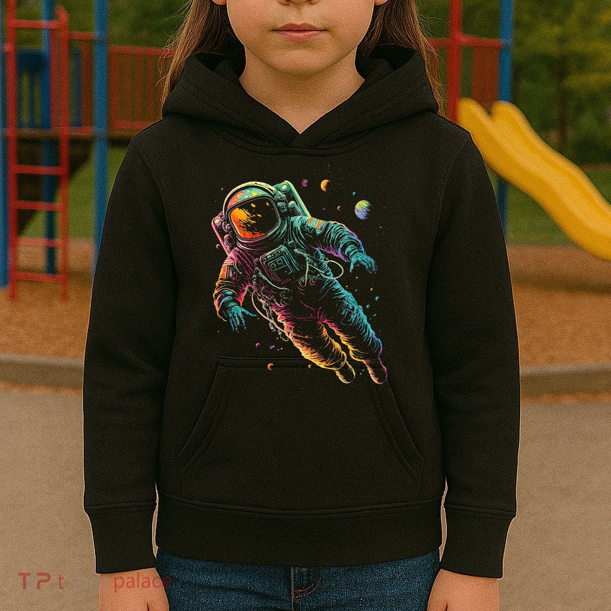 Astronaut Planets Spaceman Cosmonaut Space Cool Graphic Kids Hoodie