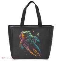 Astronaut Planets Spaceman Cosmonaut Space Cool Graphic Tote Bag thumb 0