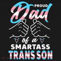 Awesome Proud Transg Dad Pride Lgbt Awareness Fathers Day Backpack thumb 2