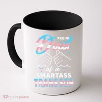 Awesome Proud Transg Dad Pride Lgbt Awareness Fathers Day Coffee Mug thumb 0