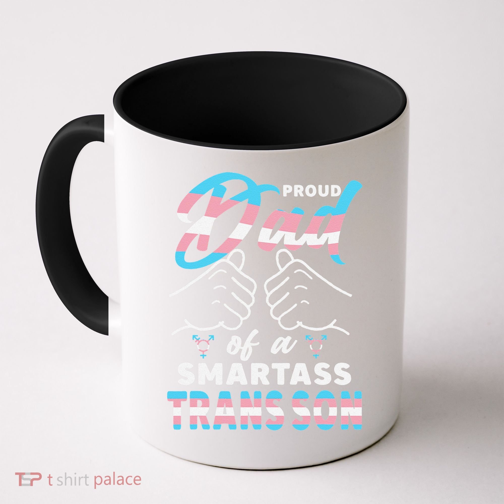 Awesome Proud Transg Dad Pride Lgbt Awareness Fathers Day Coffee Mug