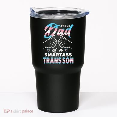 Awesome Proud Transg Dad Pride Lgbt Awareness Fathers Day Tumbler