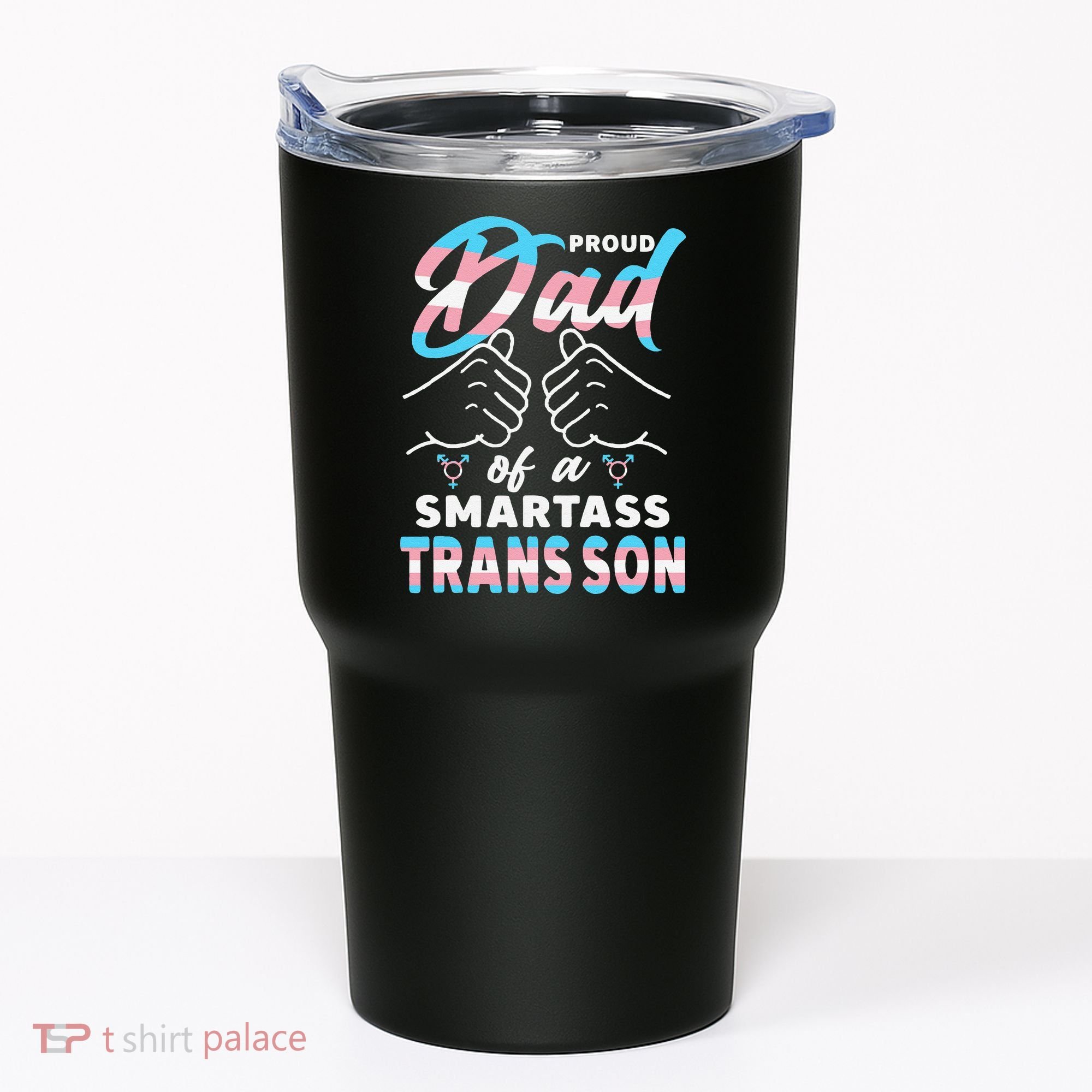 Awesome Proud Transg Dad Pride Lgbt Awareness Fathers Day Tumbler