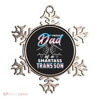 Awesome Proud Transg Dad Pride Lgbt Awareness Fathers Day Ornament thumb 0