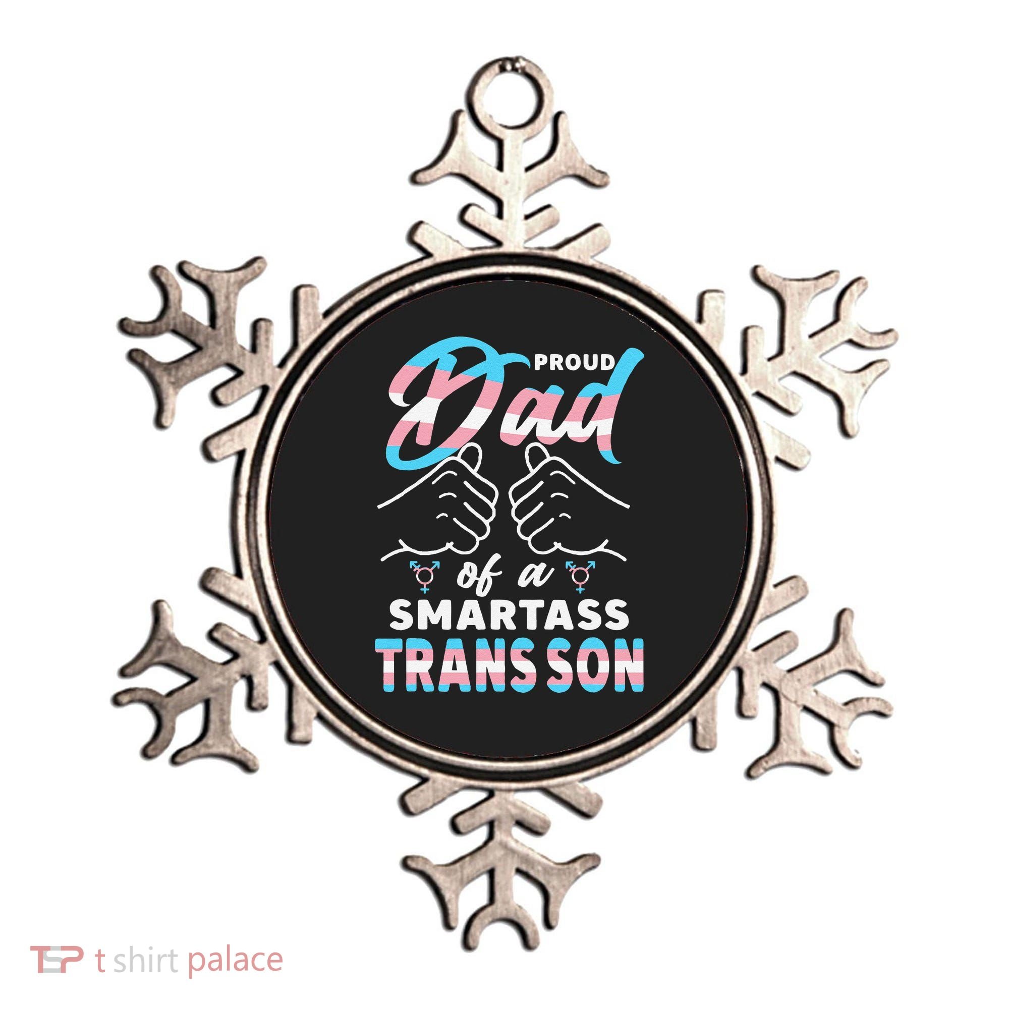Awesome Proud Transg Dad Pride Lgbt Awareness Fathers Day Ornament