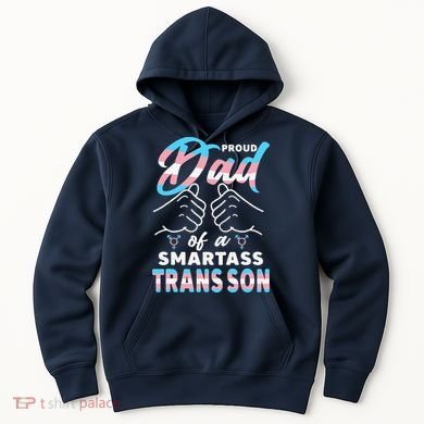 Awesome Proud Transg Dad Pride Lgbt Awareness Fathers Day Hoodie