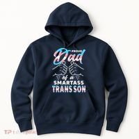 Awesome Proud Transg Dad Pride Lgbt Awareness Fathers Day Hoodie thumb 0