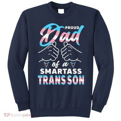 Awesome Proud Transg Dad Pride Lgbt Awareness Fathers Day Sweatshirt