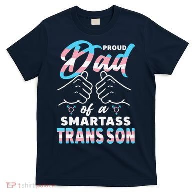 Awesome Proud Transg Dad Pride Lgbt Awareness Fathers Day T-Shirt