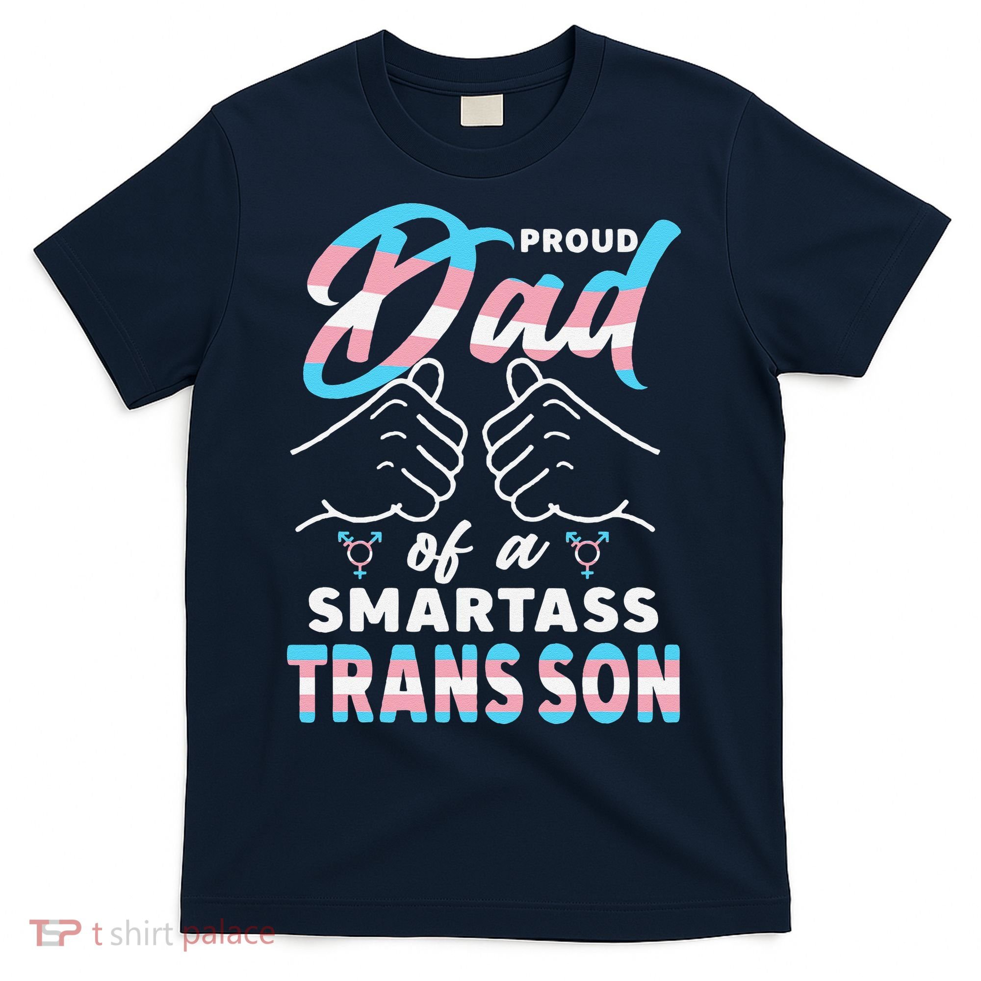 Awesome Proud Transg Dad Pride Lgbt Awareness Fathers Day T-Shirt