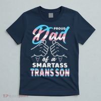Awesome Proud Transg Dad Pride Lgbt Awareness Fathers Day T-Shirt thumb 5