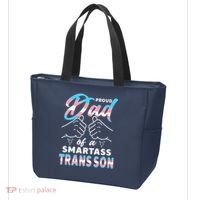 Awesome Proud Transg Dad Pride Lgbt Awareness Fathers Day Tote Bag thumb 3