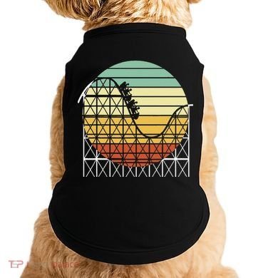 Amusement Park Theme Park Vintage Roller Coaster Doggie Tank