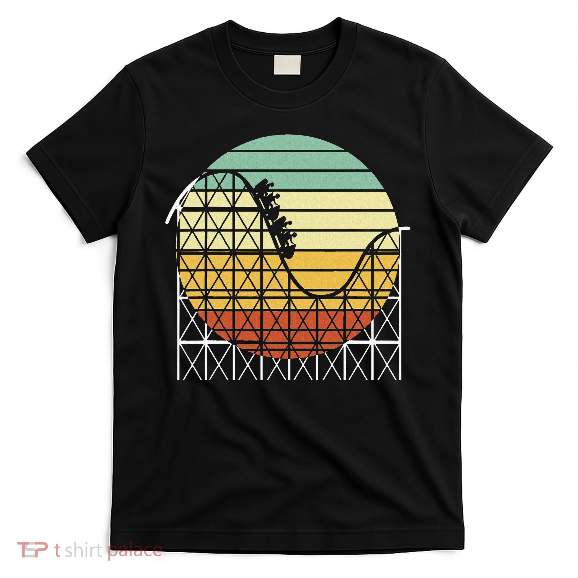 Amusement Park Theme Park Vintage Roller Coaster T-Shirt