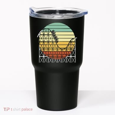 Amusement Park Theme Park Vintage Roller Coaster Tumbler