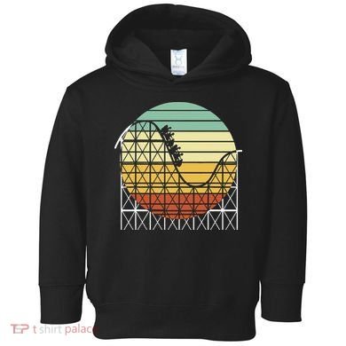 Amusement Park Theme Park Vintage Roller Coaster Toddler Hoodie