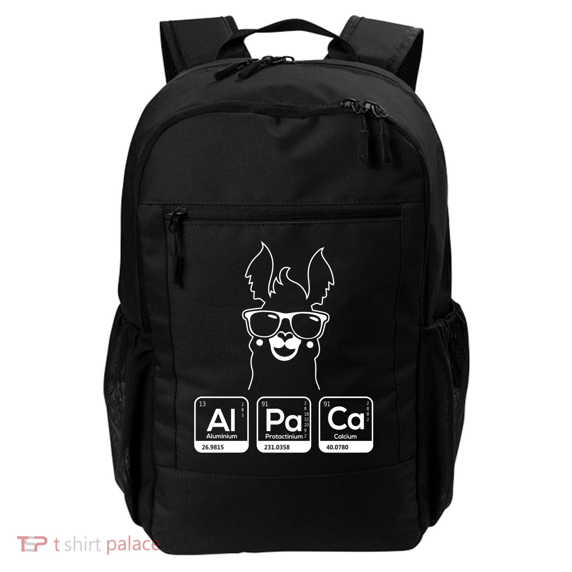 Alpaca Periodic Table Chemist Student Llama Chemistry Nerd Cool Gift Backpack