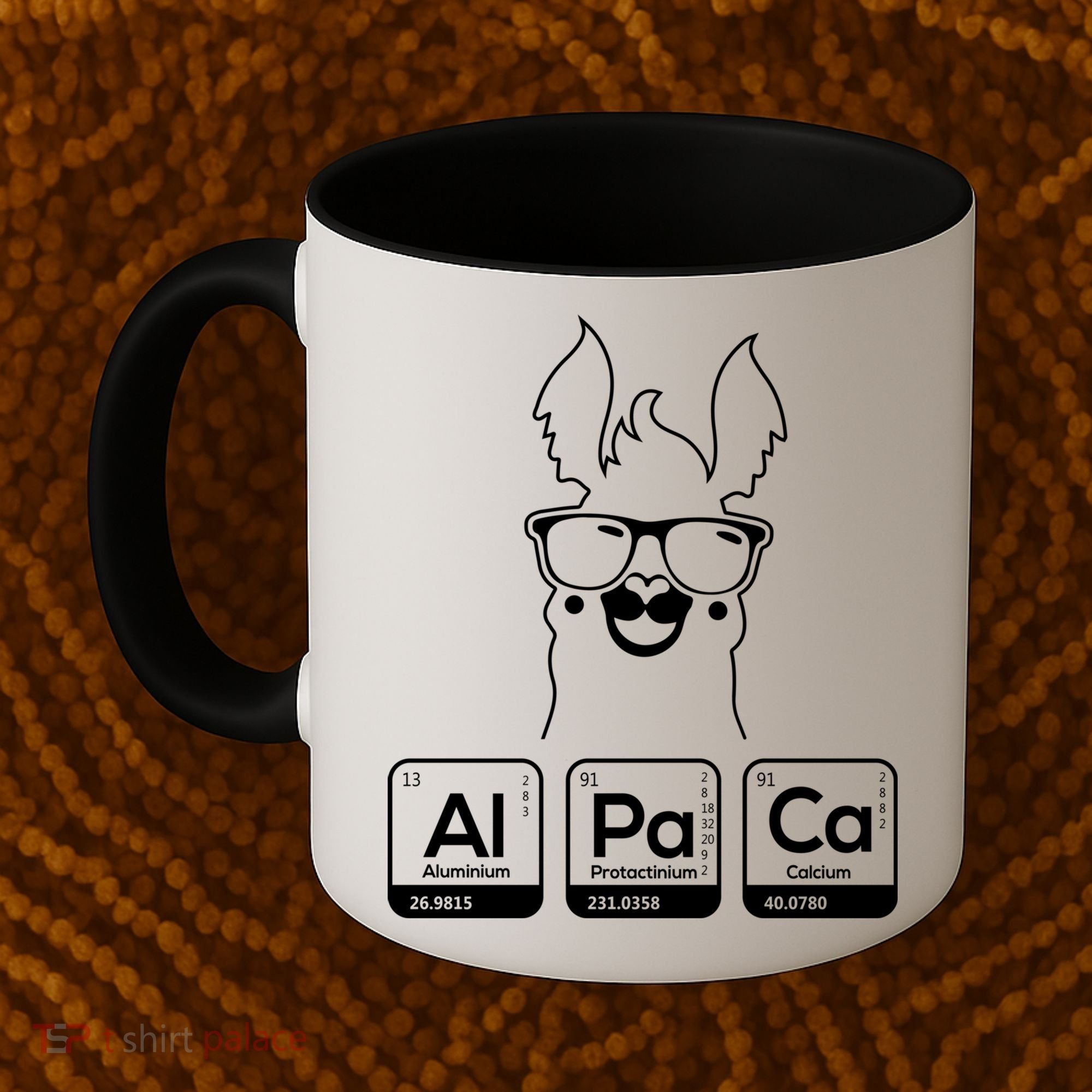 Alpaca Periodic Table Chemist Student Llama Chemistry Nerd Cool Gift Coffee Mug