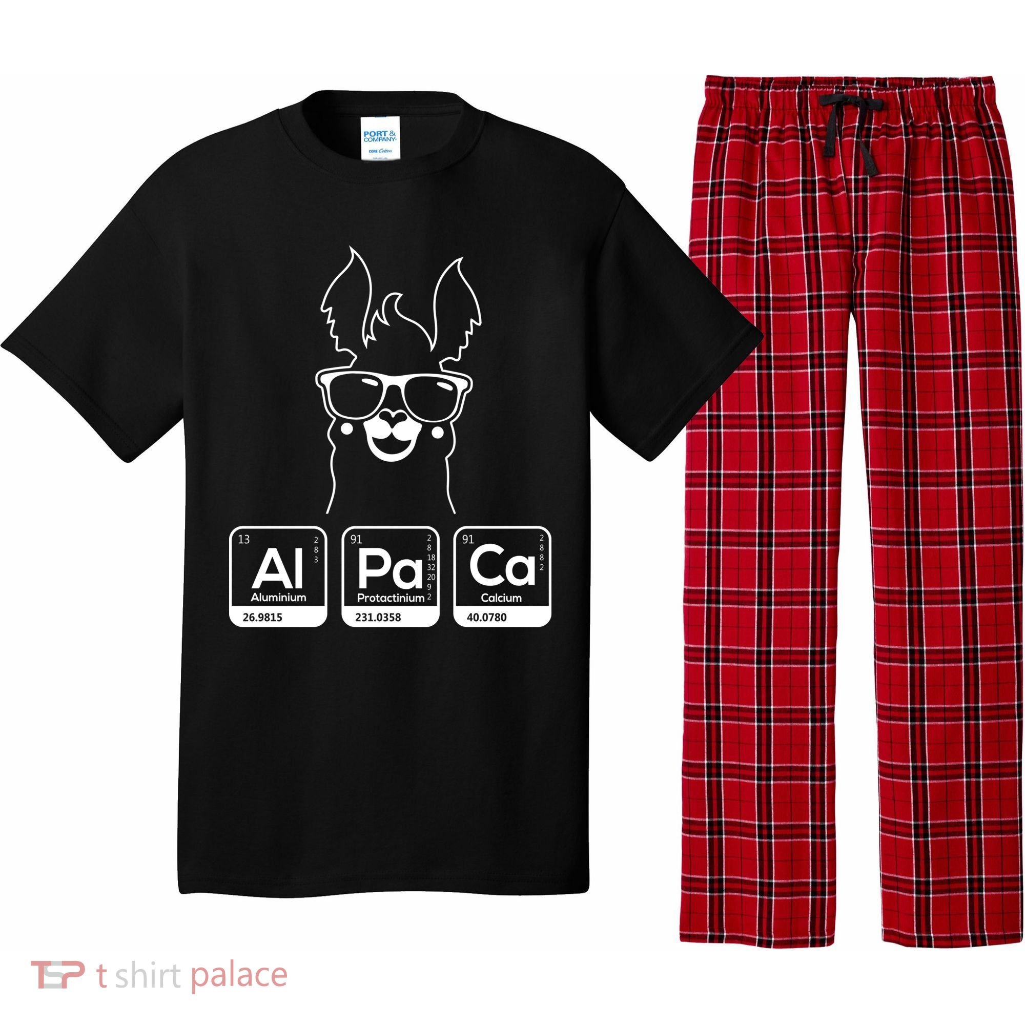 Alpaca Periodic Table Chemist Student Llama Chemistry Nerd Cool Gift Pajama Set