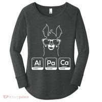 Alpaca Periodic Table Chemist Student Llama Chemistry Nerd Cool Gift Women's Perfect Tri Tunic Long Sleeve Shirt thumb 0