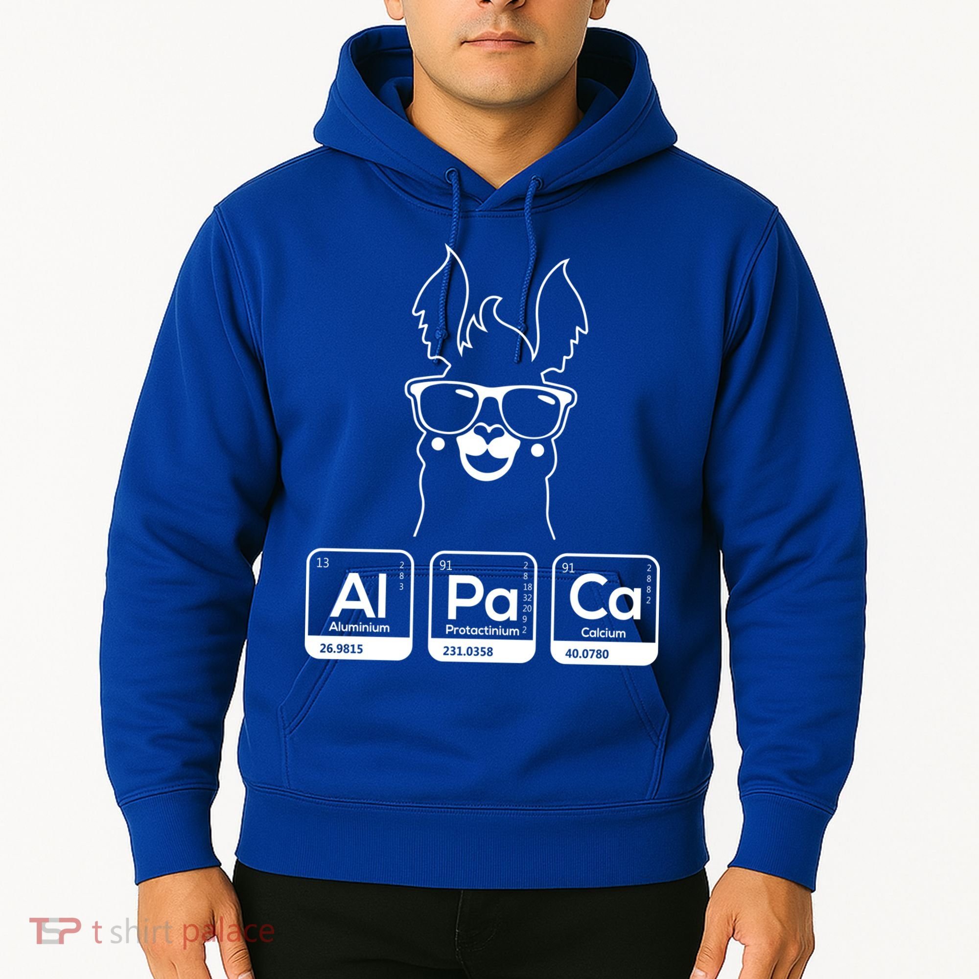Alpaca Periodic Table Chemist Student Llama Chemistry Nerd Cool Gift Hoodie