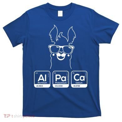 Alpaca Periodic Table Chemist Student Llama Chemistry Nerd Cool Gift T-Shirt