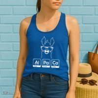 Alpaca Periodic Table Chemist Student Llama Chemistry Nerd Cool Gift Women's Tank Top thumb 2