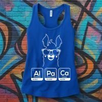 Alpaca Periodic Table Chemist Student Llama Chemistry Nerd Cool Gift Women's Tank Top thumb 3