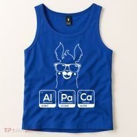 Alpaca Periodic Table Chemist Student Llama Chemistry Nerd Cool Gift Tank Top thumb 2