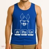 Alpaca Periodic Table Chemist Student Llama Chemistry Nerd Cool Gift Tank Top thumb 3