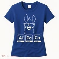 Alpaca Periodic Table Chemist Student Llama Chemistry Nerd Cool Gift Women's T-Shirt thumb 0