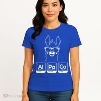 Alpaca Periodic Table Chemist Student Llama Chemistry Nerd Cool Gift Women's T-Shirt thumb 4