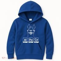 Alpaca Periodic Table Chemist Student Llama Chemistry Nerd Cool Gift Kids Hoodie thumb 0