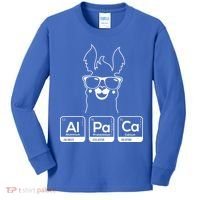Alpaca Periodic Table Chemist Student Llama Chemistry Nerd Cool Gift Kids Long Sleeve Shirt thumb 0