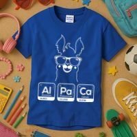 Alpaca Periodic Table Chemist Student Llama Chemistry Nerd Cool Gift Kids T-Shirt thumb 3