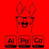 Alpaca Periodic Table Chemist Student Llama Chemistry Nerd Cool Gift Santa Hat thumb 1