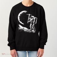 Astronaut Picking The Moon Women's Sweatshirt thumb 0