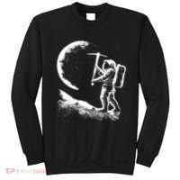 Astronaut Picking The Moon Sweatshirt thumb 0