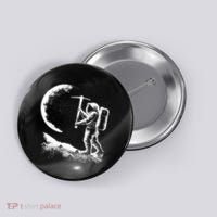 Astronaut Picking The Moon Button thumb 0
