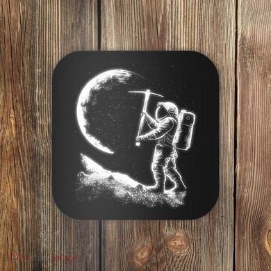 Astronaut Picking The Moon Coaster