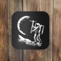Astronaut Picking The Moon Coaster thumb 0