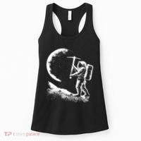 Astronaut Picking The Moon Women's Tank Top thumb 0